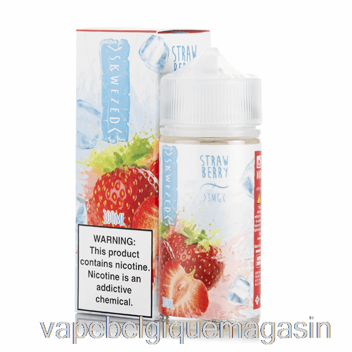 Vape Juice Ice Fraise - E-liquide Skwezed - 100ml 0mg